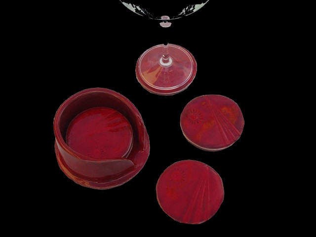 Dessous de verre - 2007 - Terre cuite émaillée