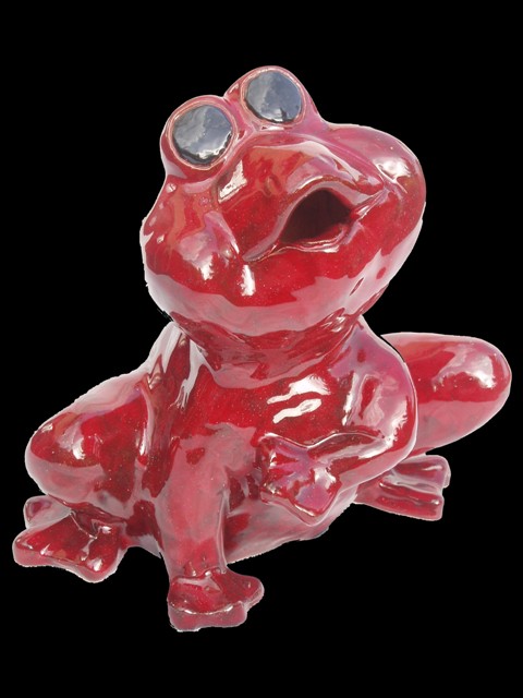 Fripouille, la Grenouille - 2007 - Terre cuite émaillée - Hauteur 15 cm